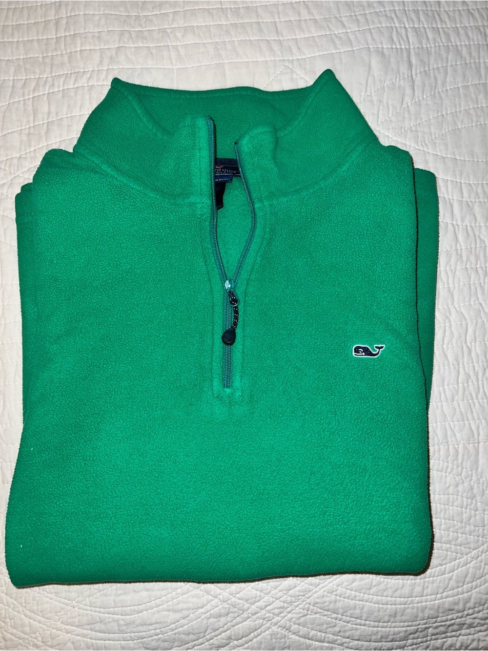 Vineyard Vines Kelly Green Quarter-Zip Pullover